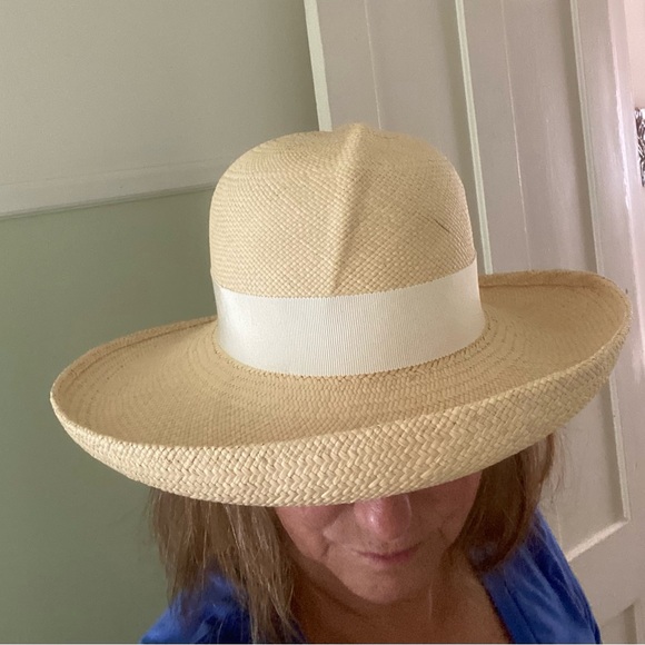 Sm/med Seeberger Straw Hat-NWOT - Picture 5 of 5
